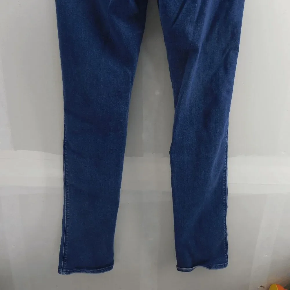 7 For All Mankind Kimmie Straight Leg Jeans Women's Size 32 Dark Wash Denim - Picture 4 of 10